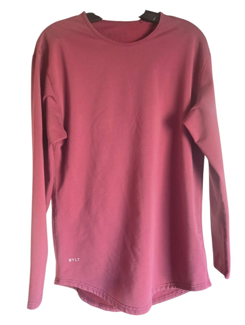 BYLT, Long-Sleeve Crewneck Top - Maroon